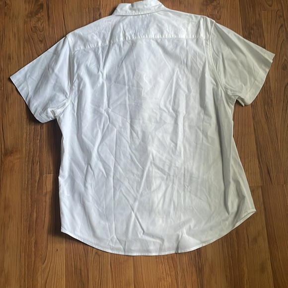 Bonobos White Standard Fit Short Sleeve Button Down Shirt Size Large - Picture 2 of 6